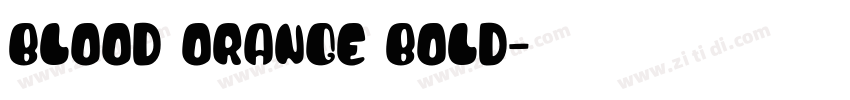 Blood Orange Bold字体转换